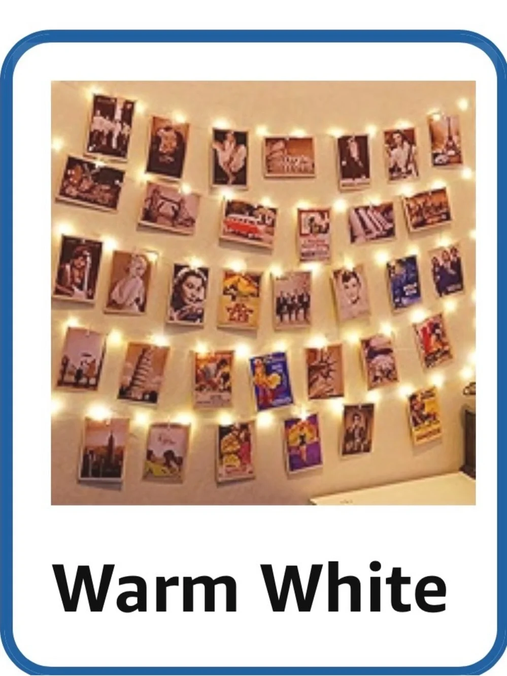 120L LED Fairy Light String with Remote - Warm White